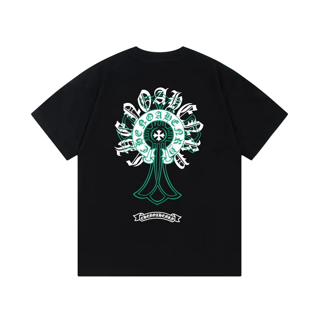 Chrome Hearts/ Logo Same Style T Versatile : Black Size：XS~L